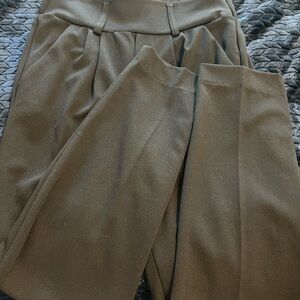 Black Pleated Trousers